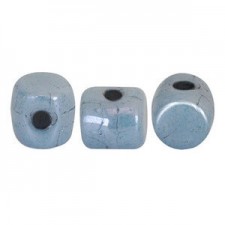 Les perles par Puca® Minos beads Opaque blue ceramic look 03000/14464
